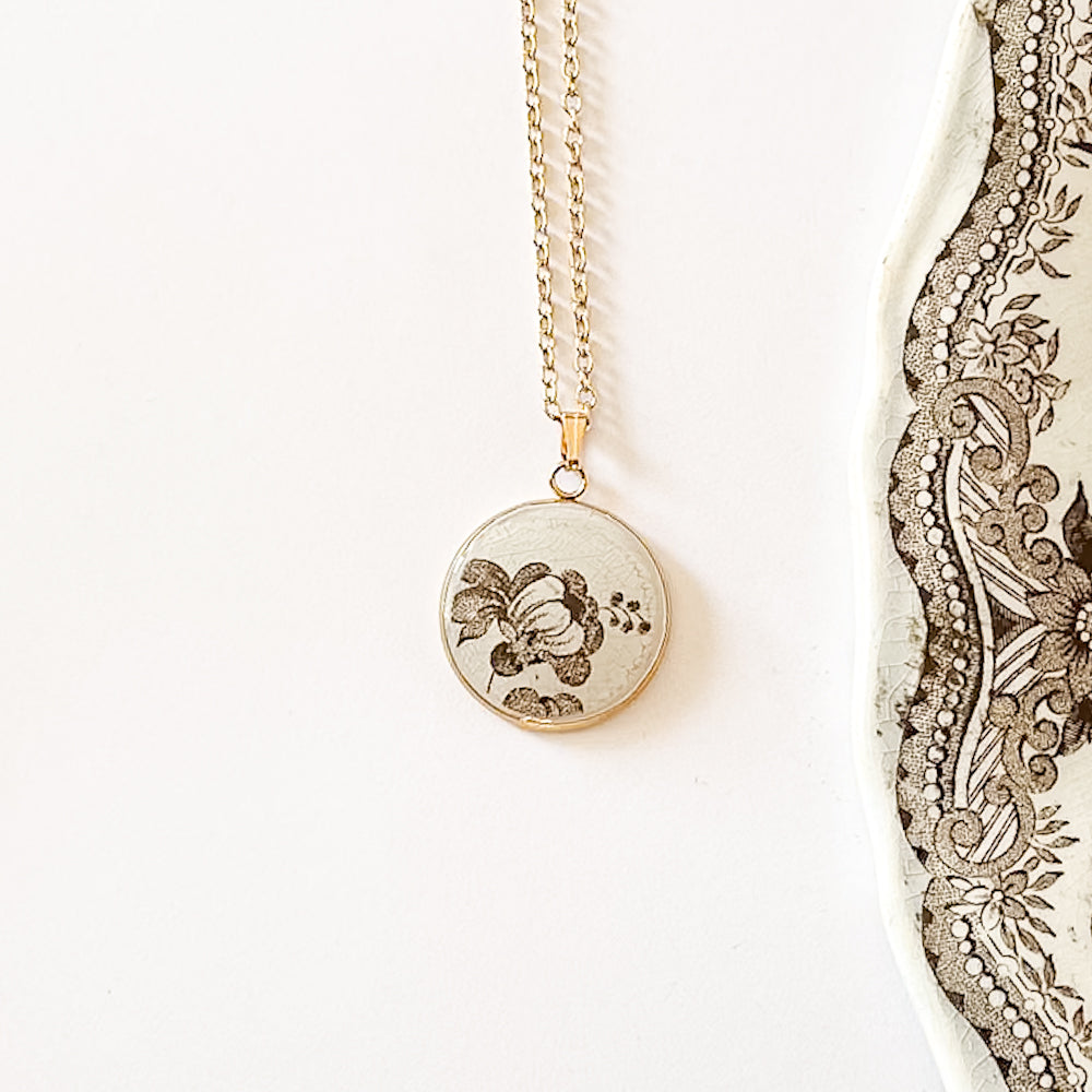 Wedgwood Floral Necklace