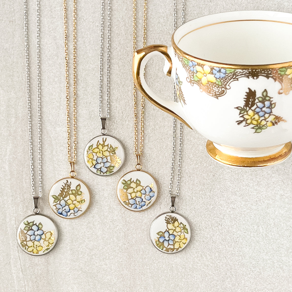 Forget-Me-Not Necklace • Salisbury Crown China