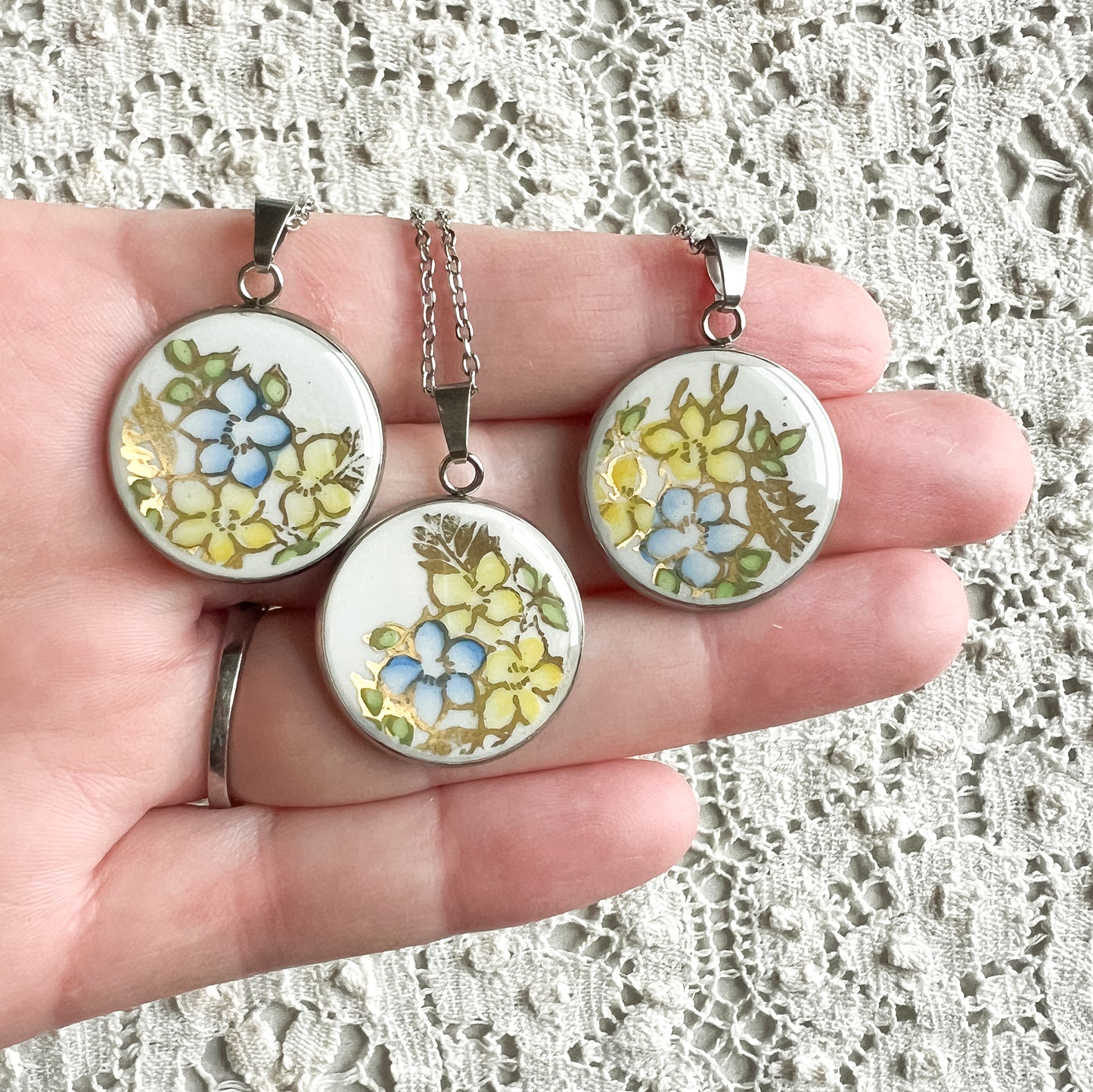 Forget-Me-Not Necklace • Salisbury Crown China