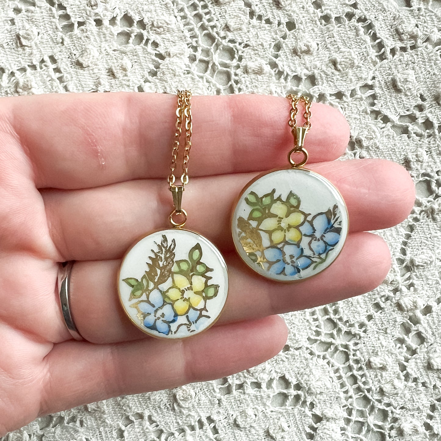 Forget-Me-Not Necklace • Salisbury Crown China