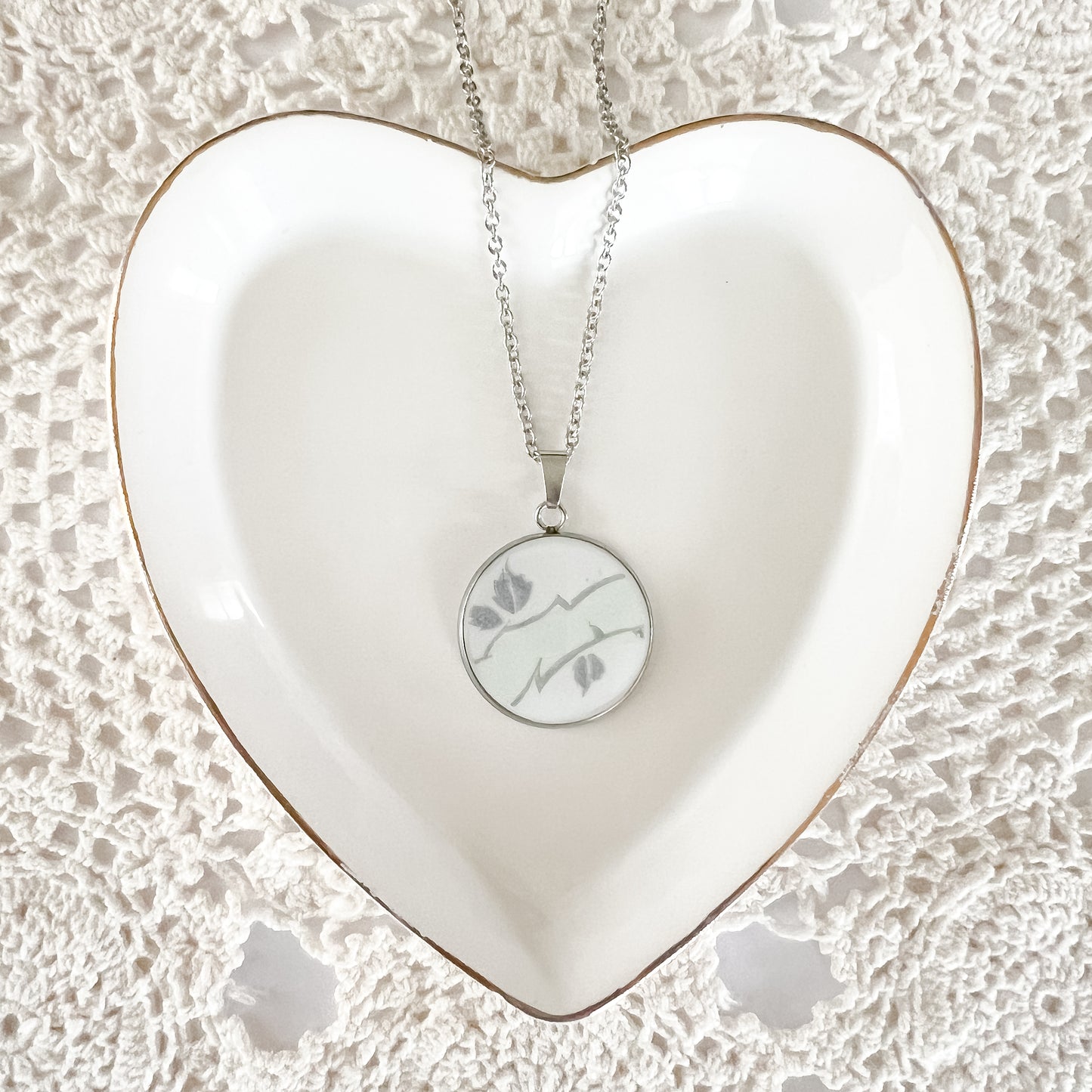 Green Leaf Necklace • Royal Stafford