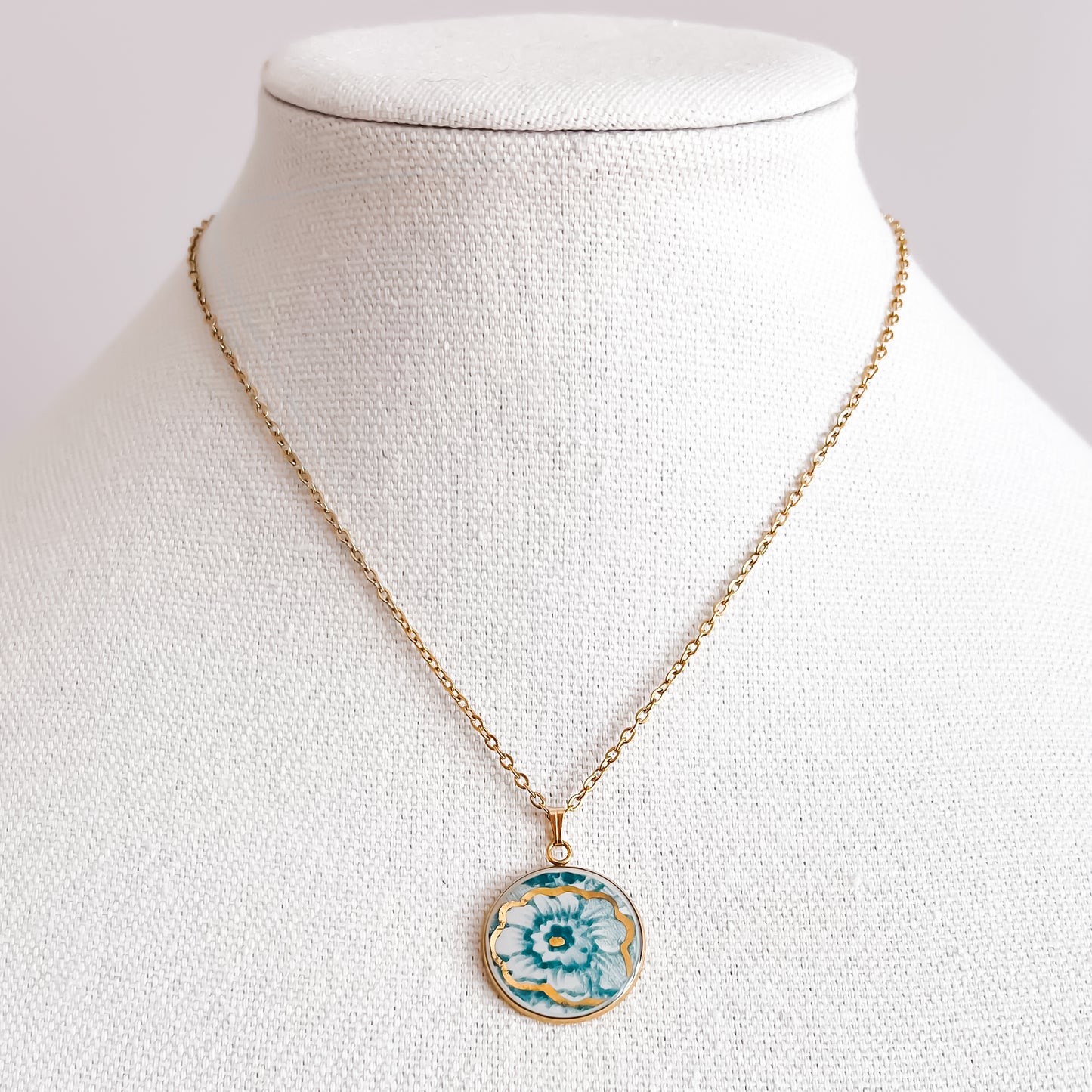 Blue Floral Necklace • W. Adams & Co.