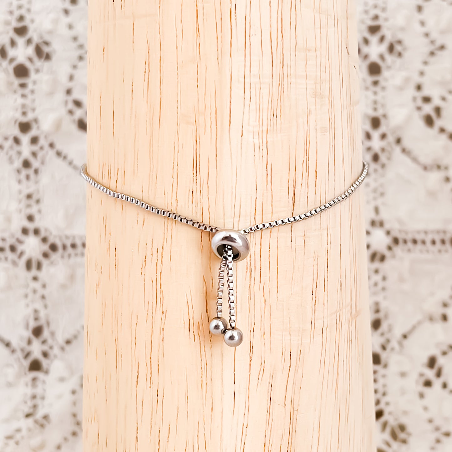 Corelle Burgundy Charm Bracelet