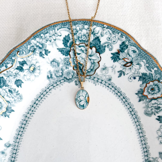 Blue Floral Necklace • W. Adams & Co.