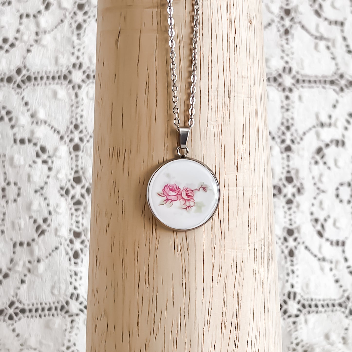 Bridal Rose Necklace