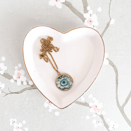 Blue Floral Necklace • W. Adams & Co.