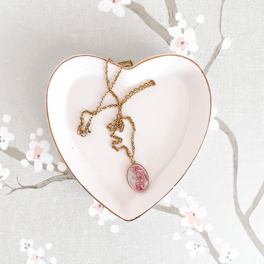 Dainty Bridal Rose Necklace