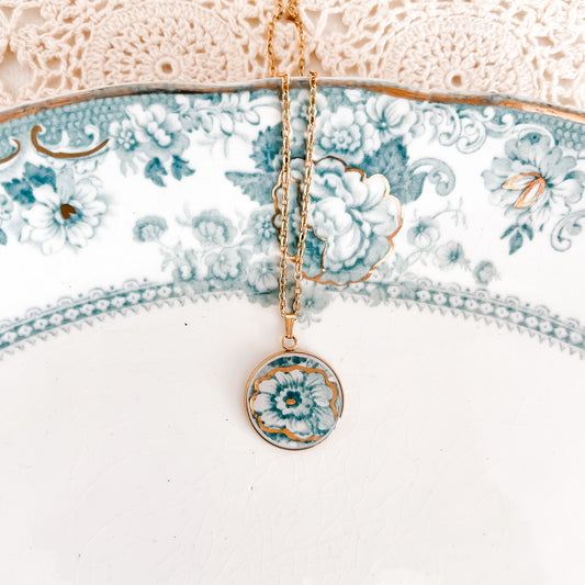 Blue Floral Necklace • W. Adams & Co.