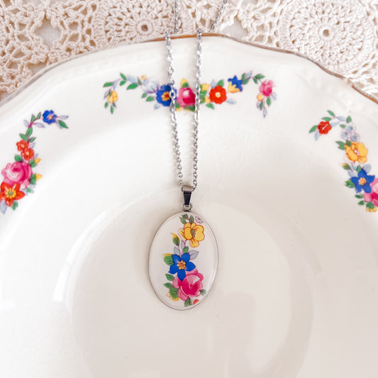Alfred Meakin Floral Necklace