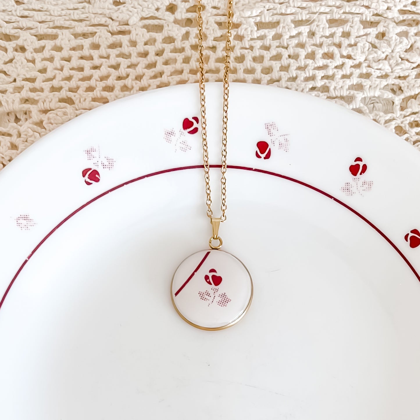 Corelle Burgundy Necklace