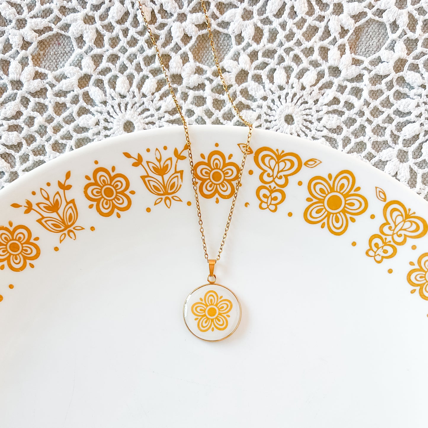 Corelle Butterfly Gold Necklace