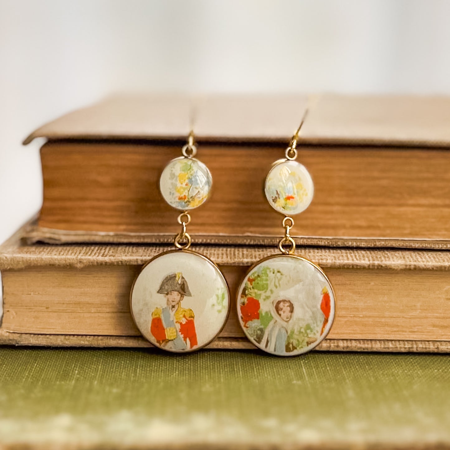 One of a Kind Earrings • Admiral Lord Nelson & Lady Hamilton