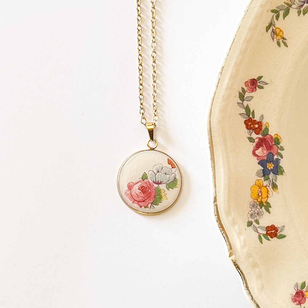 Gold Rose Pendant • Alfred Meakin