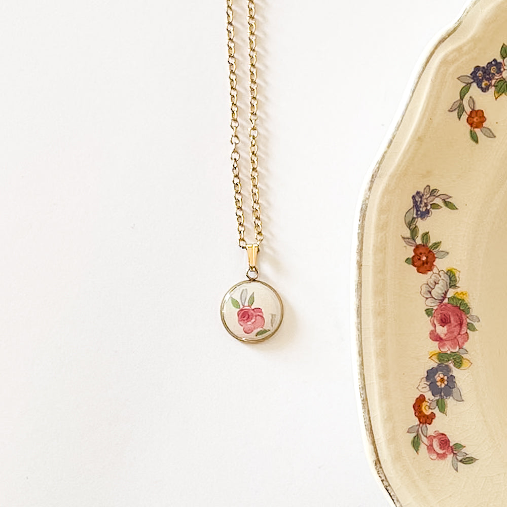 Dainty Rose Necklace • Alfred Meakin