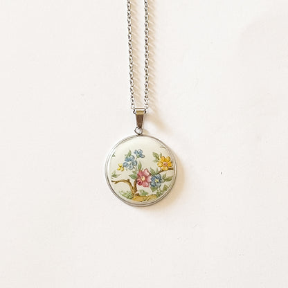 Pastel Forget Me Not Necklace