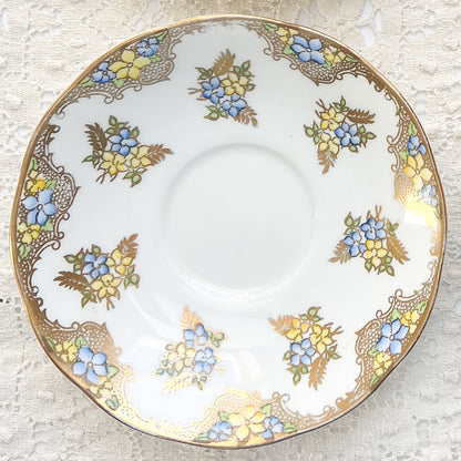 Dainty Yellow Forget-Me-Not Necklace • Salisbury Crown China