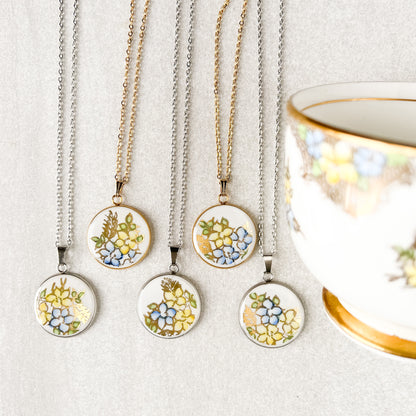 Forget-Me-Not Necklace • Salisbury Crown China