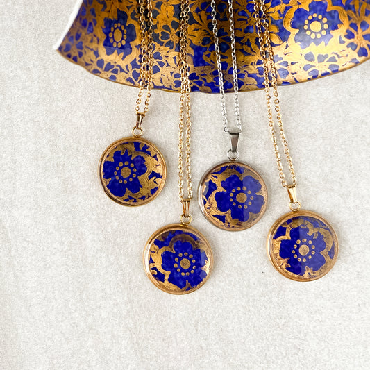 Cobalt and Gold Necklace • Royal Stafford