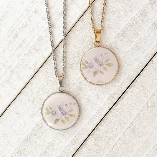 Forget-me-not Necklace • Shelley China