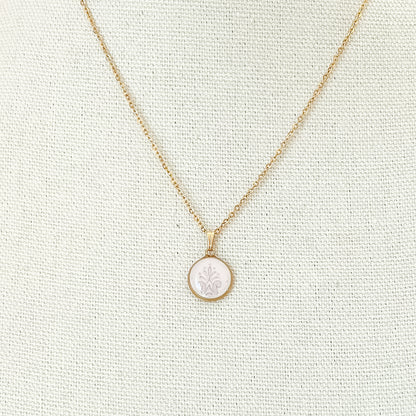 Dainty Mauve Necklace • Shelley China