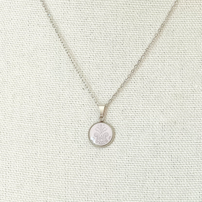 Dainty Mauve Necklace • Shelley China