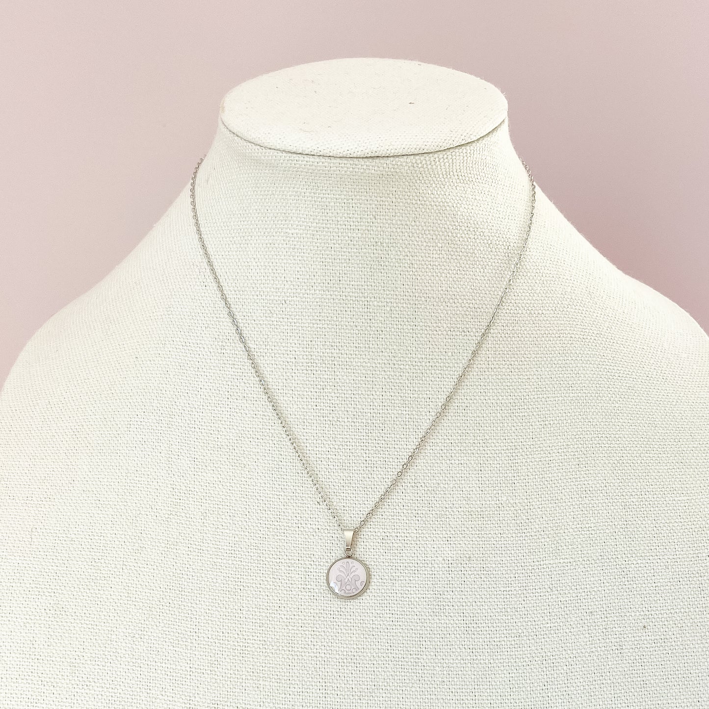 Dainty Mauve Necklace • Shelley China