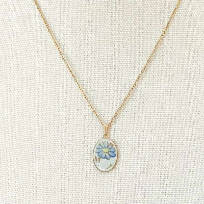 Blue Daisy Necklace • Foley China