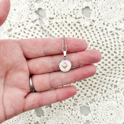 Dainty Rosebud Necklace • Royal Albert Tranquility