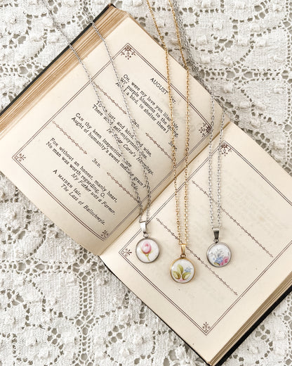 Dainty Forget-Me-Not Necklace • Royal Albert Tranquility