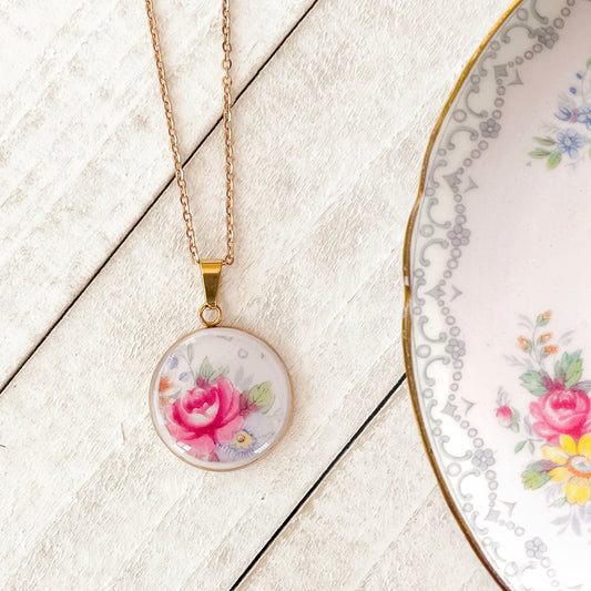 Rose Necklace • Shelley China