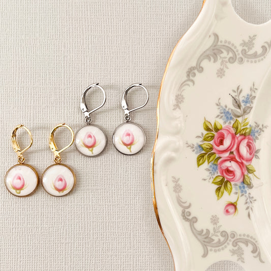 Rosebud  Earrings • Royal Albert Tranquility