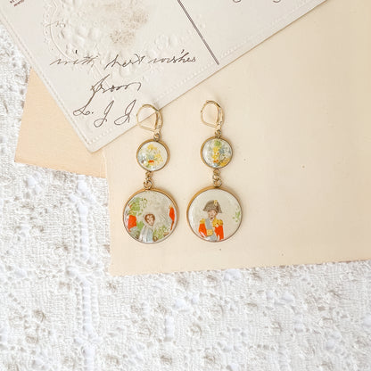 One of a Kind Earrings • Admiral Lord Nelson & Lady Hamilton