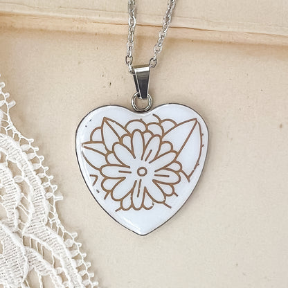 Corelle Woodland Brown Heart Necklace