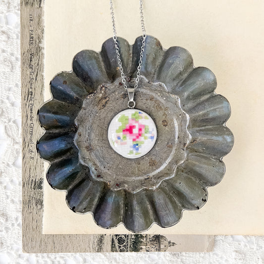 Petit Point Necklace • One-of-a-Kind