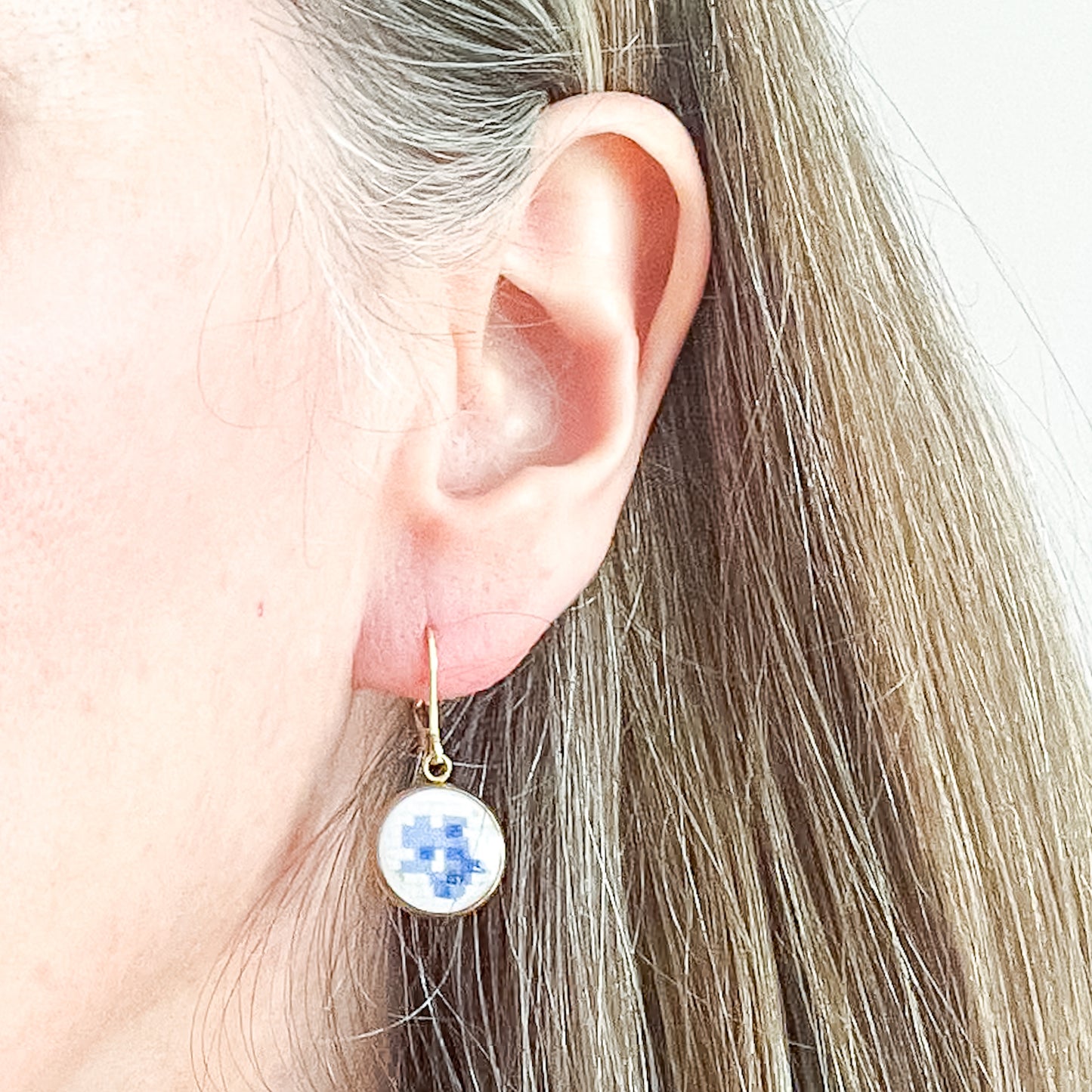 Petit Point Earrings • One-of-a-Kind