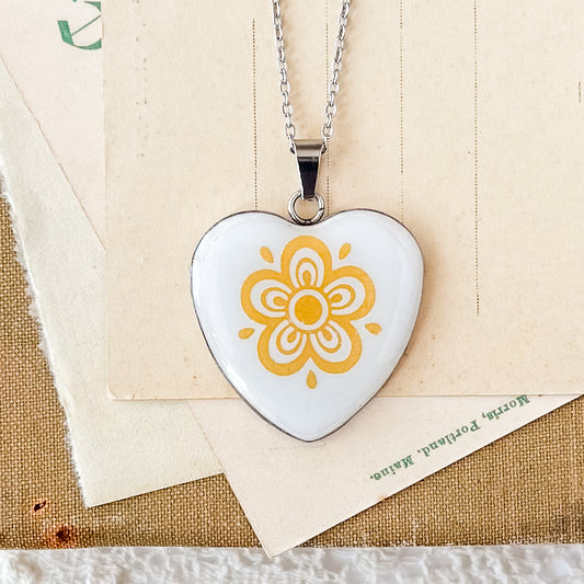 Corelle Butterfly Gold Heart Necklace