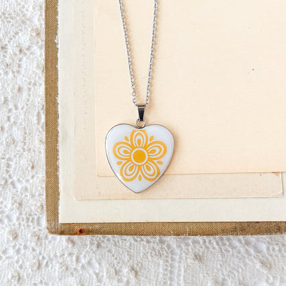 Corelle Butterfly Gold Heart Necklace