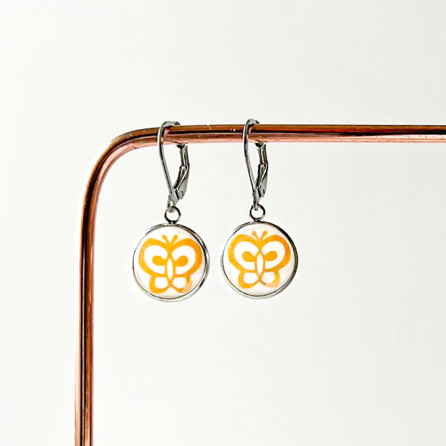 Corelle Butterfly Gold Drop Earrings