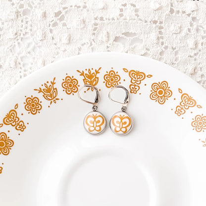 Corelle Butterfly Gold Drop Earrings