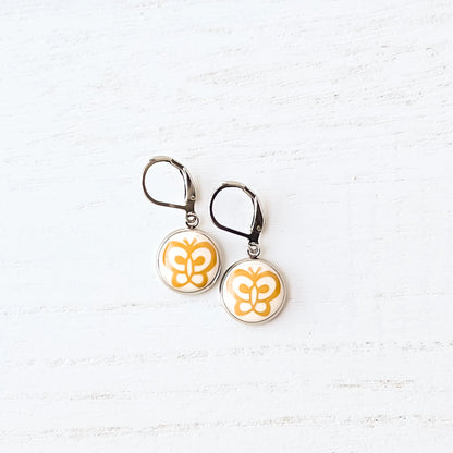 Corelle Butterfly Gold Drop Earrings