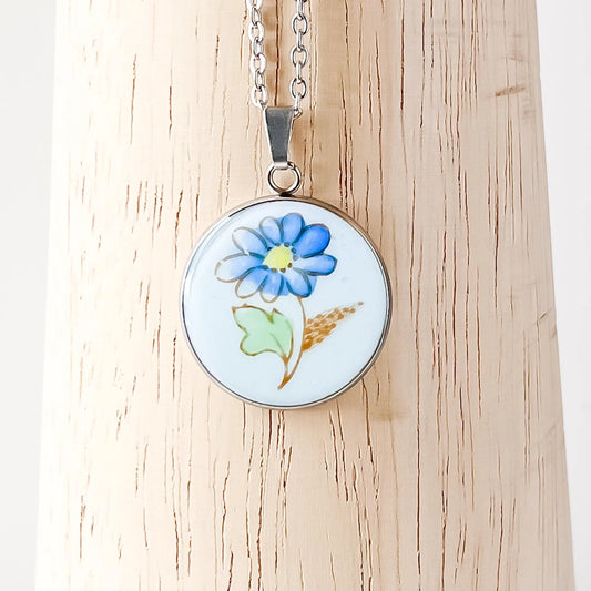 Blue Daisy Necklace • Foley China