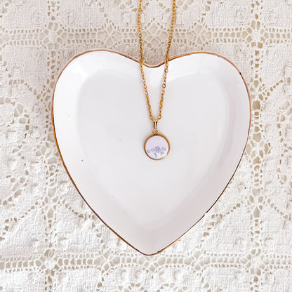 Dainty Mauve Necklace • Shelley China