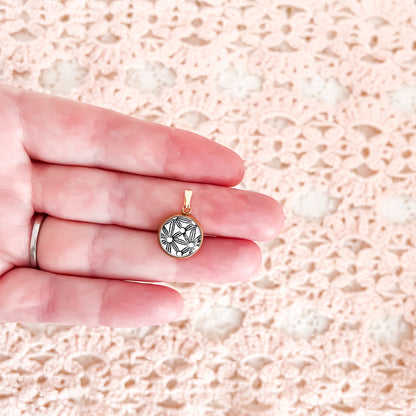 Dainty Black + White Necklace • Victoria Porcelain