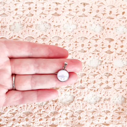 Dainty Mauve Necklace • Shelley China