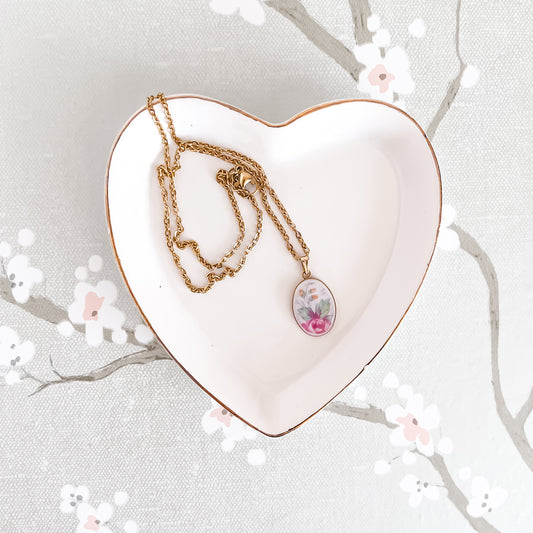 Pink Rose Necklace