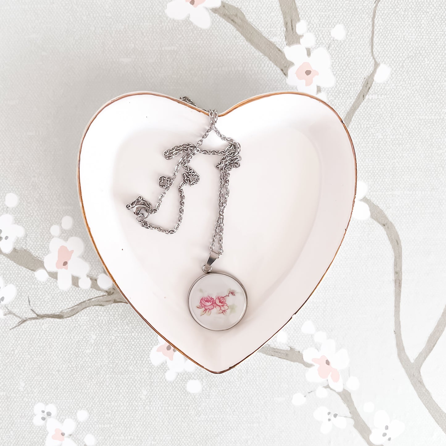 Bridal Rose Necklace