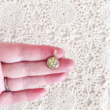 Dainty Yellow Flower Necklace • Salisbury Crown China