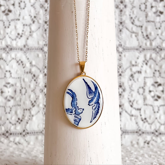 Blue Willow Necklace