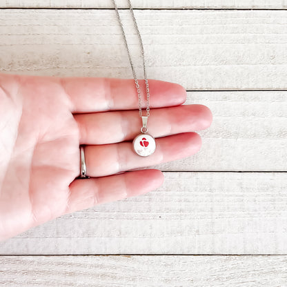 Dainty Corelle Burgundy Necklace