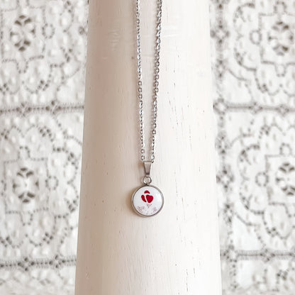 Dainty Corelle Burgundy Necklace